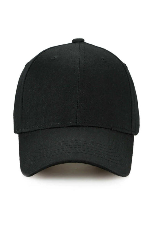 Unisex Ayarlanabilir Siyah Spor Basic Şapka