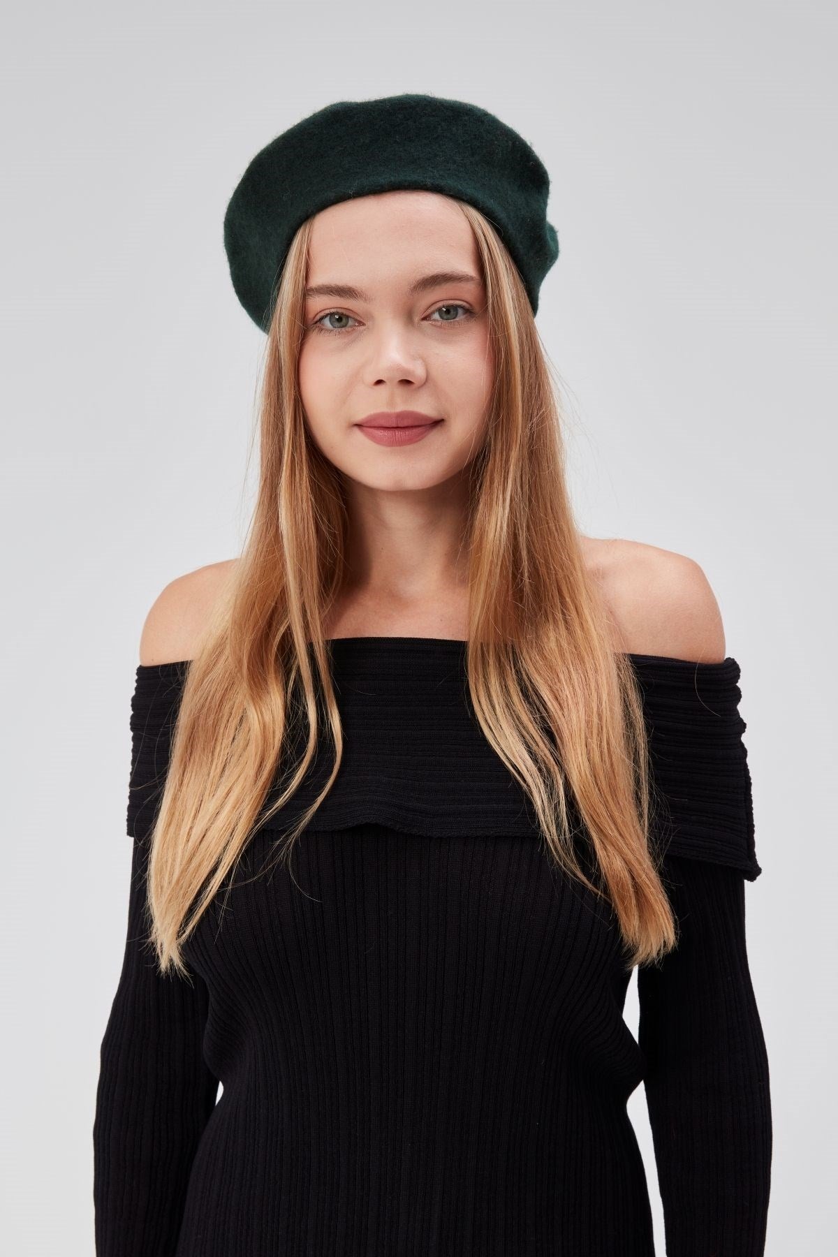 Kep Kadın Sanatçı Ressam Şapkası Klasik Fransız Bere Moda  Sanatçı Şapkası Bere Keçe Fransız Şapka