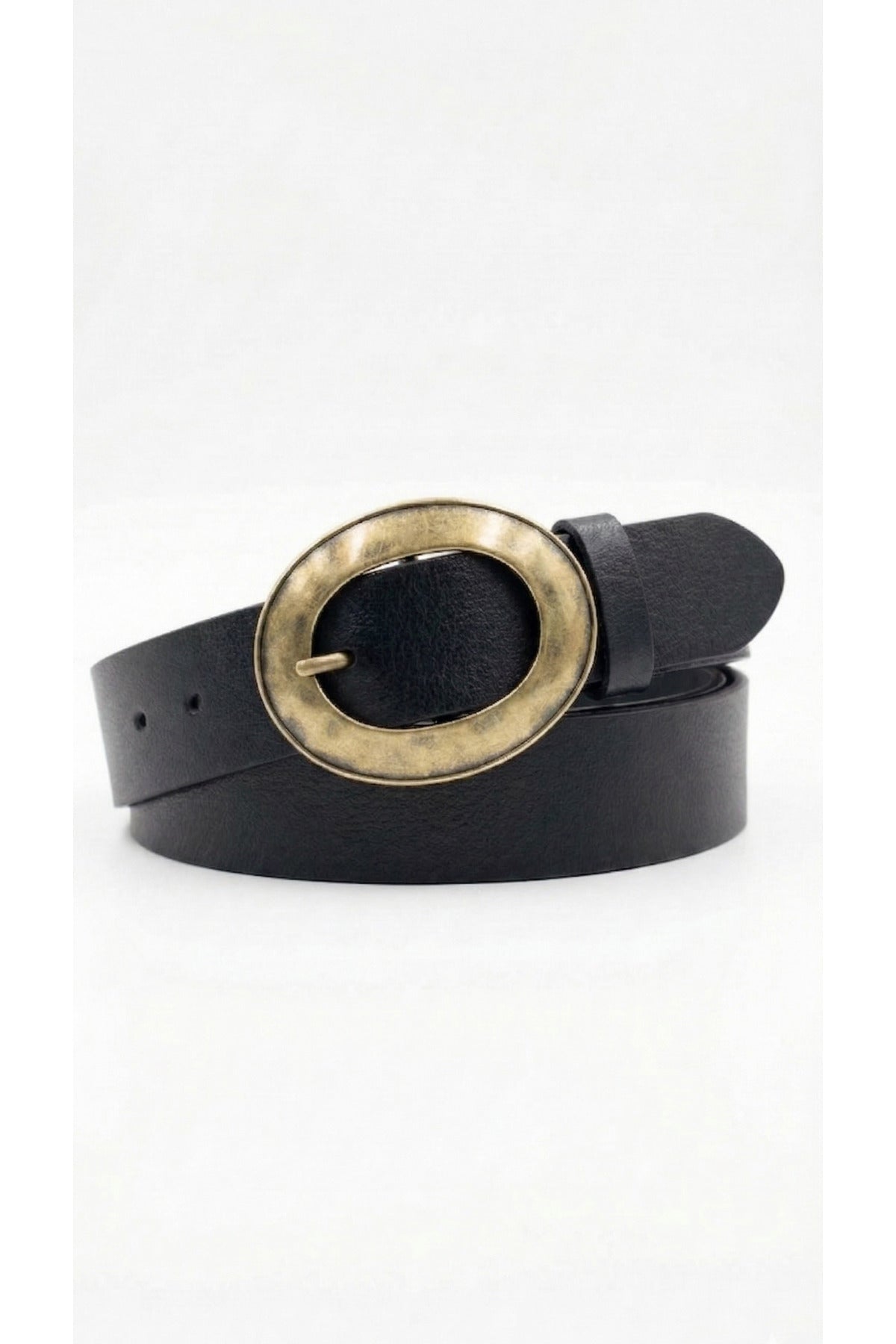 %100 Hakiki Deri Kadın Kemeri | Antik Sarı Toka Detaylı | 4cm Şık Tasarım