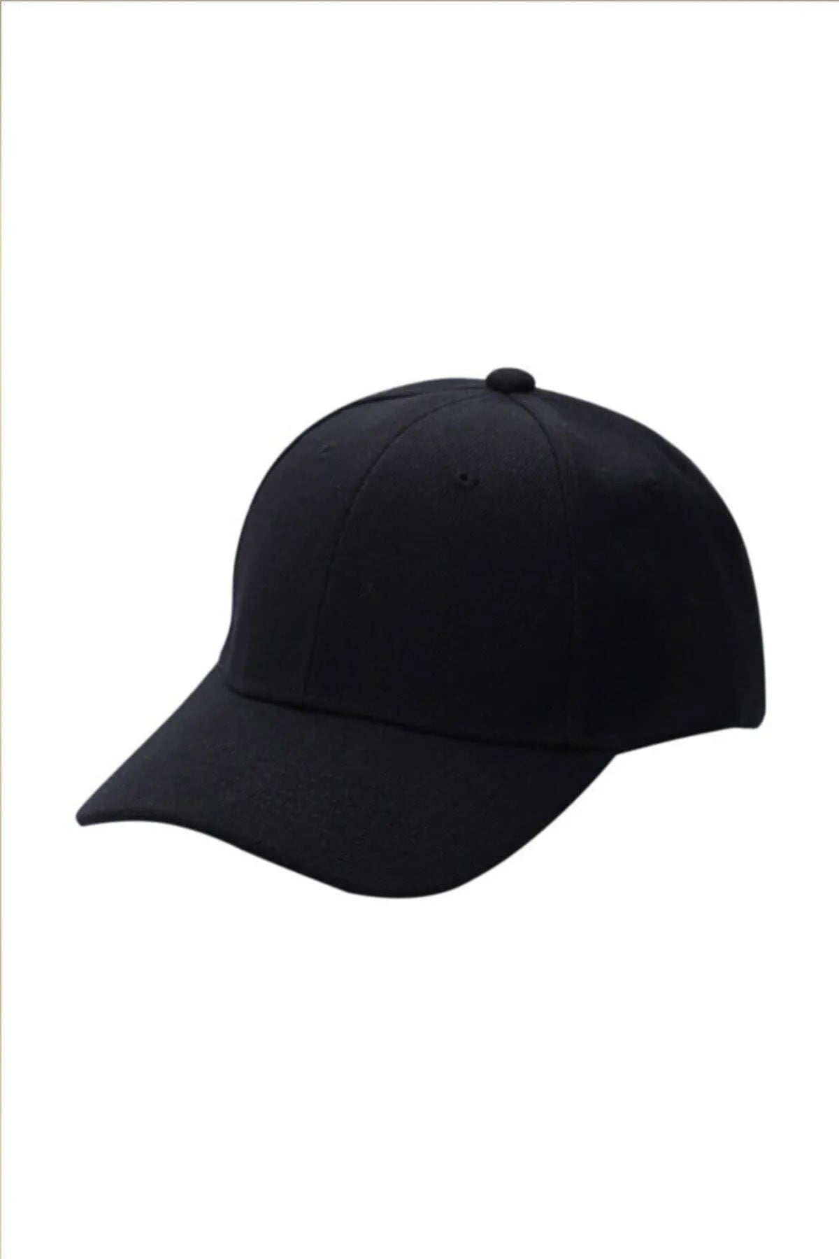 Unisex Ayarlanabilir Siyah Spor Basic Şapka