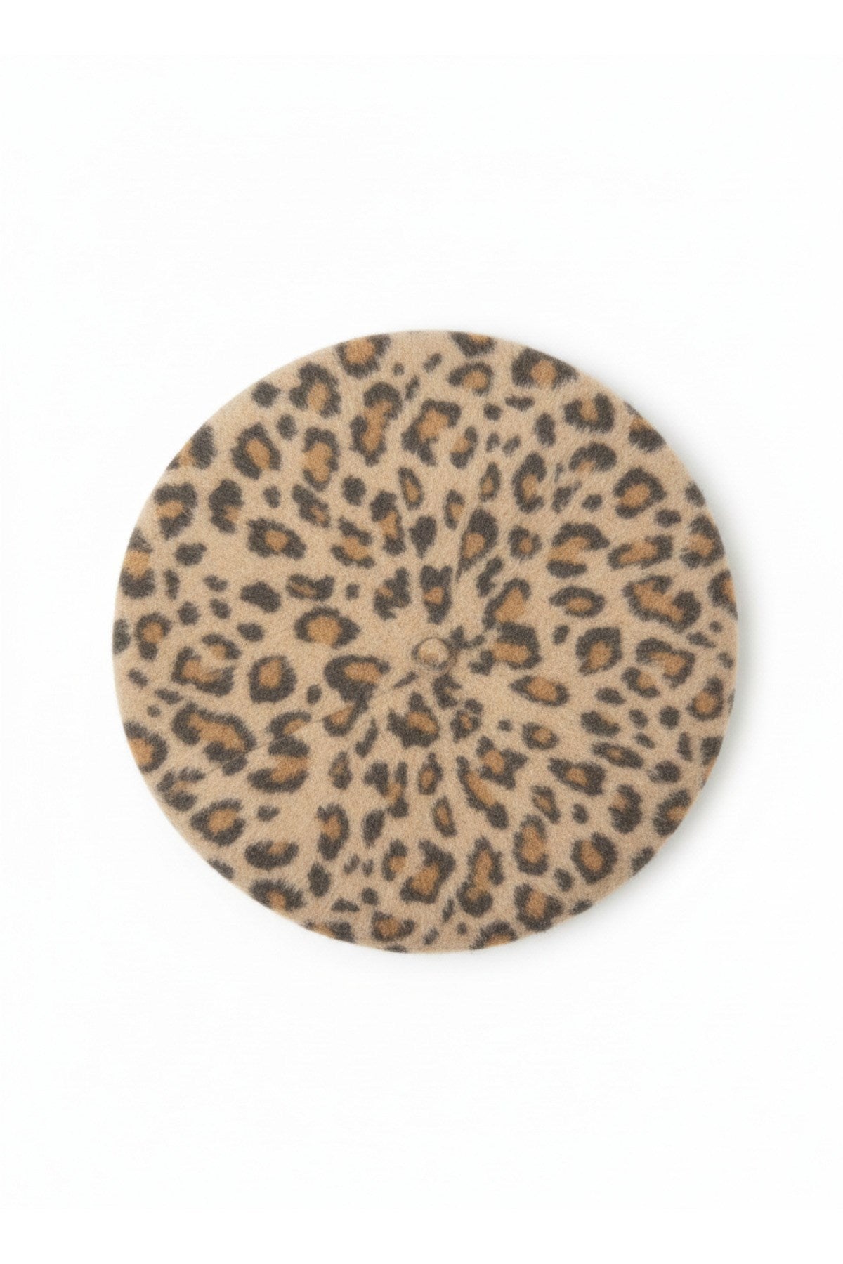 Leopar Fransız Tüylü Peluş Ressam Bere Kadın Şapka