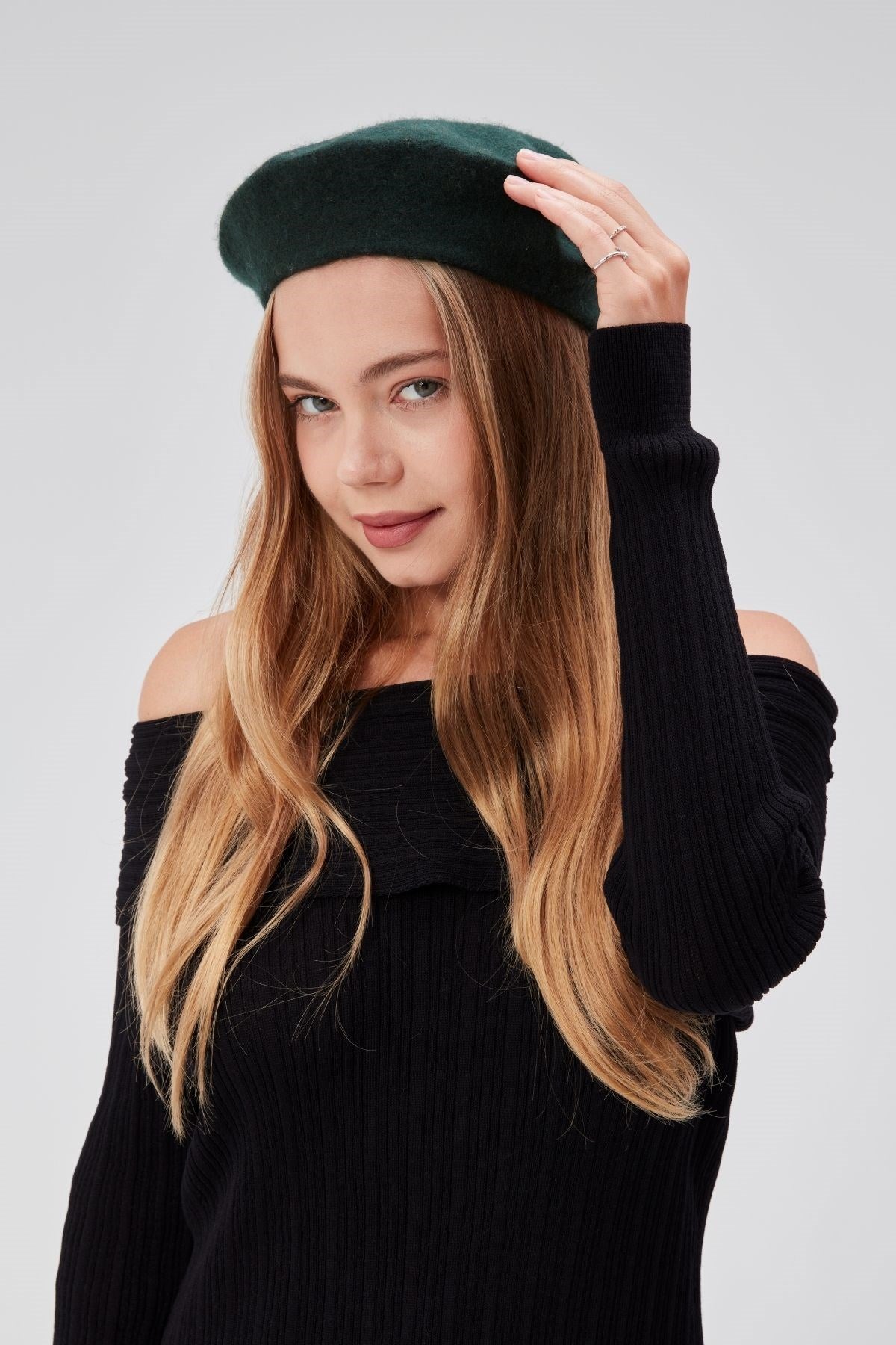 Kep Kadın Sanatçı Ressam Şapkası Klasik Fransız Bere Moda  Sanatçı Şapkası Bere Keçe Fransız Şapka