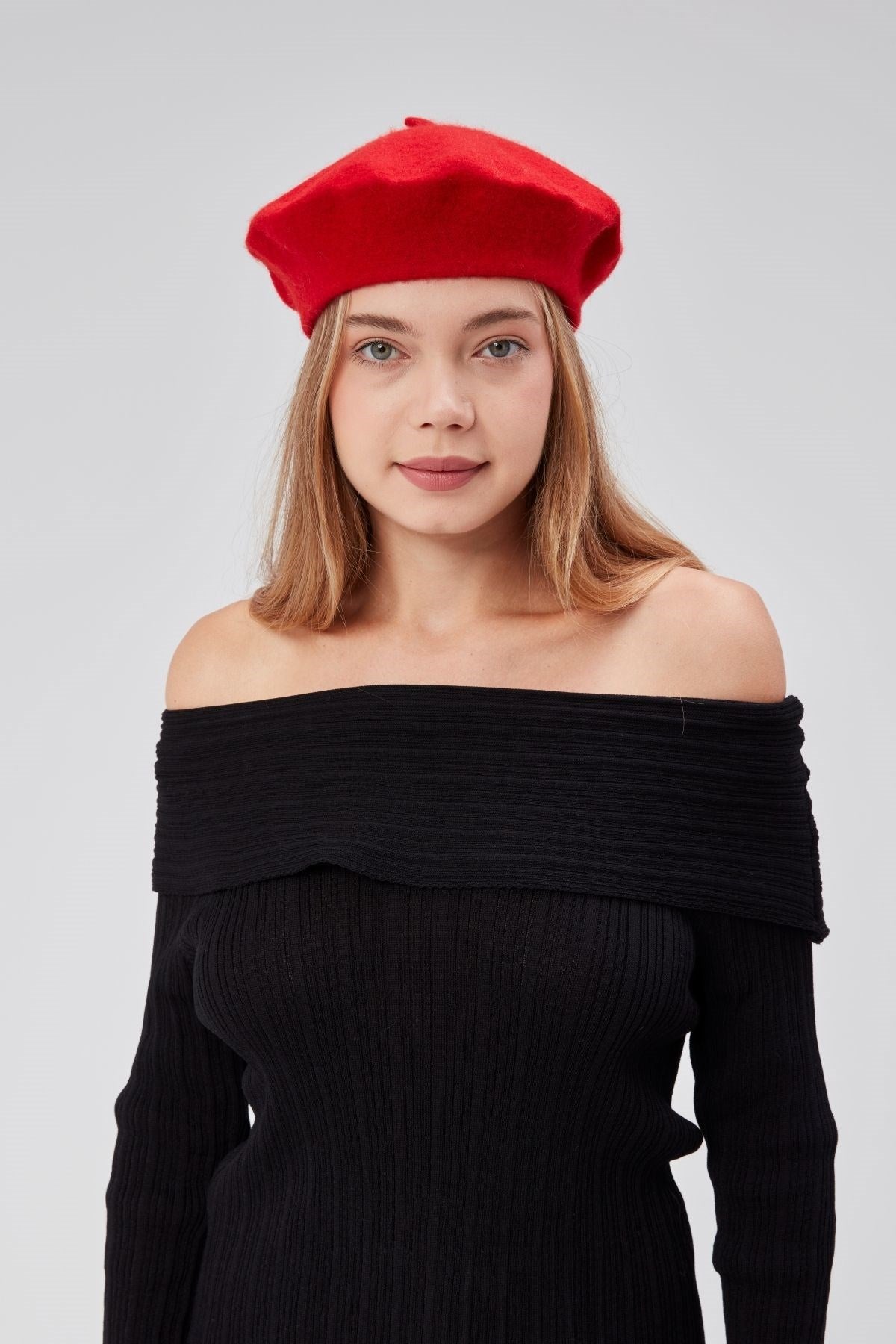 Kep Kadın Sanatçı Ressam Şapkası Klasik Fransız Bere Moda  Sanatçı Şapkası Bere Keçe Fransız Şapka