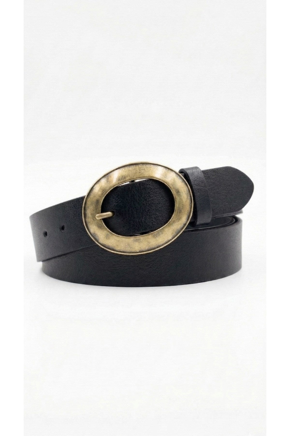 %100 Hakiki Deri Kadın Kemeri | Antik Sarı Toka Detaylı | 4cm Şık Tasarım