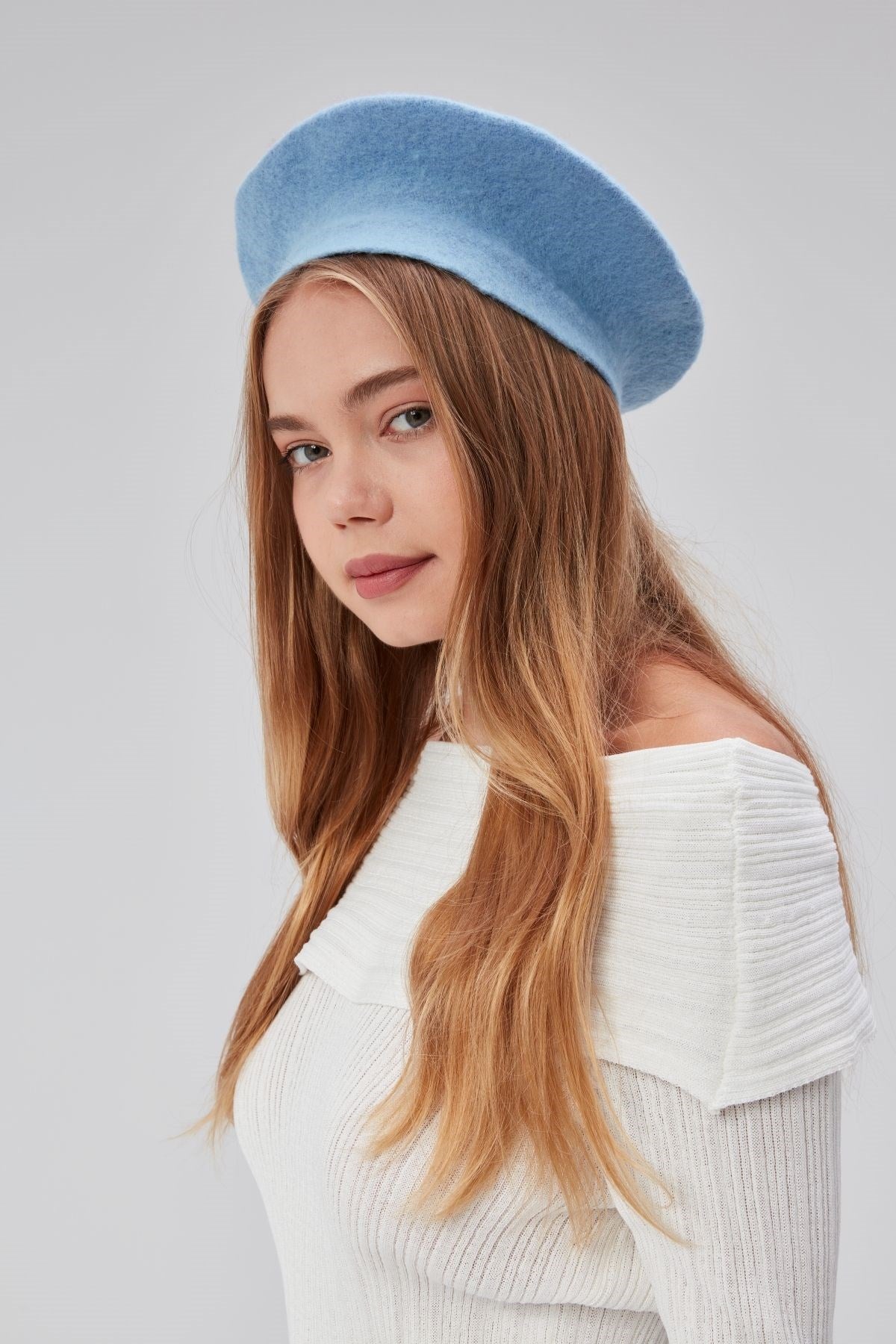 Kep Kadın Sanatçı Ressam Şapkası Klasik Fransız Bere Moda  Sanatçı Şapkası Bere Keçe Fransız Şapka