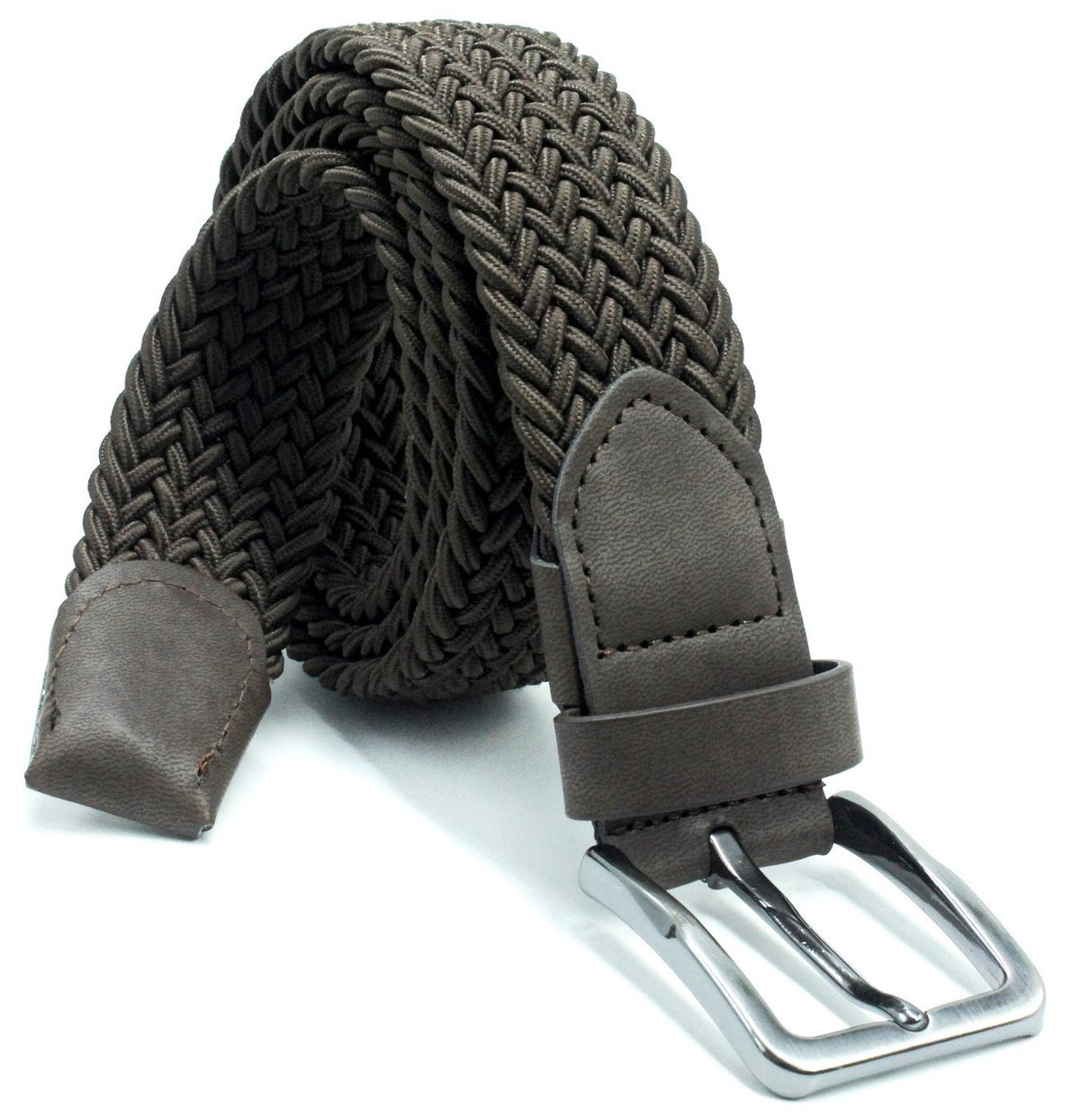 Ikil Elastik Örgü Kemer 3,5cm Siyah Ve Yeşil Lastik Kemer Unisex 2 Adet