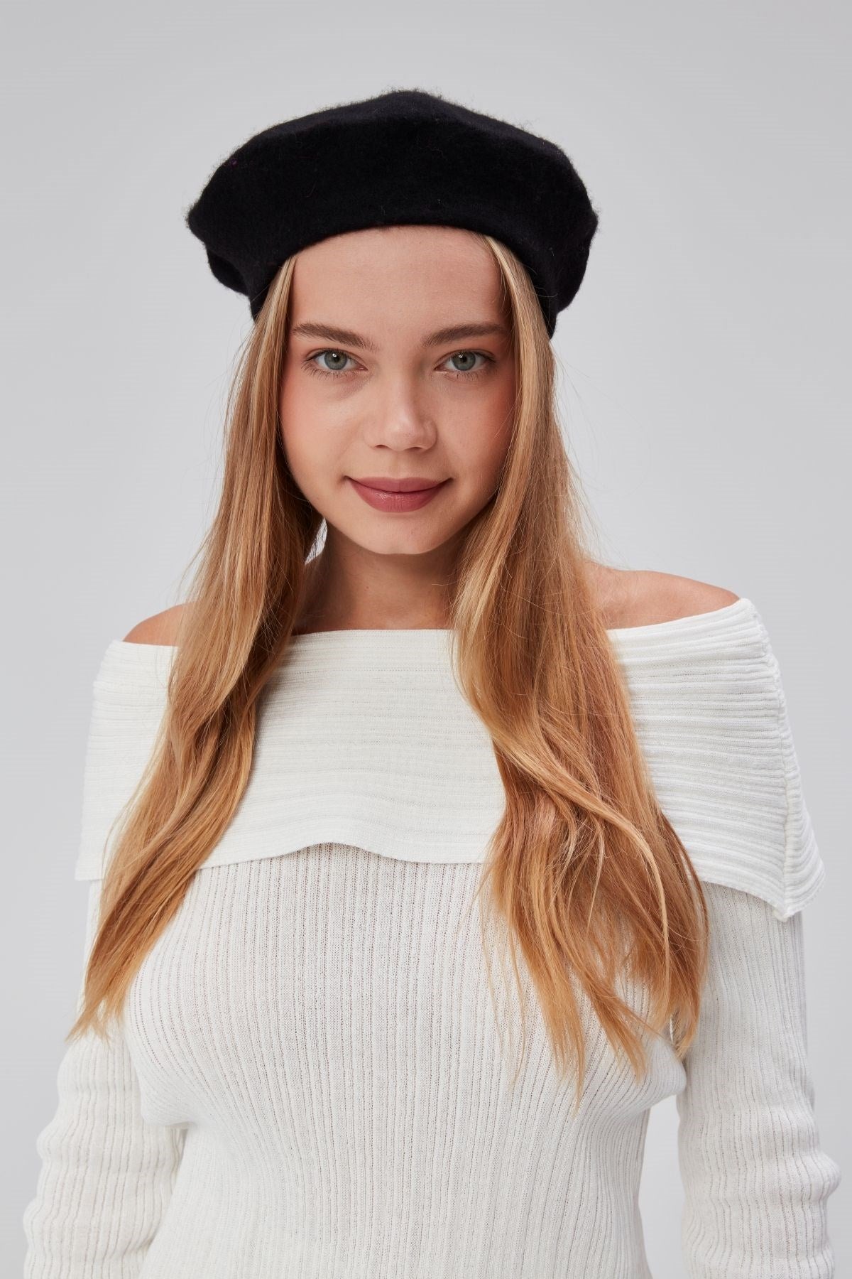 Kep Kadın Sanatçı Ressam Şapkası Klasik Fransız Bere Moda  Sanatçı Şapkası Bere Keçe Fransız Şapka