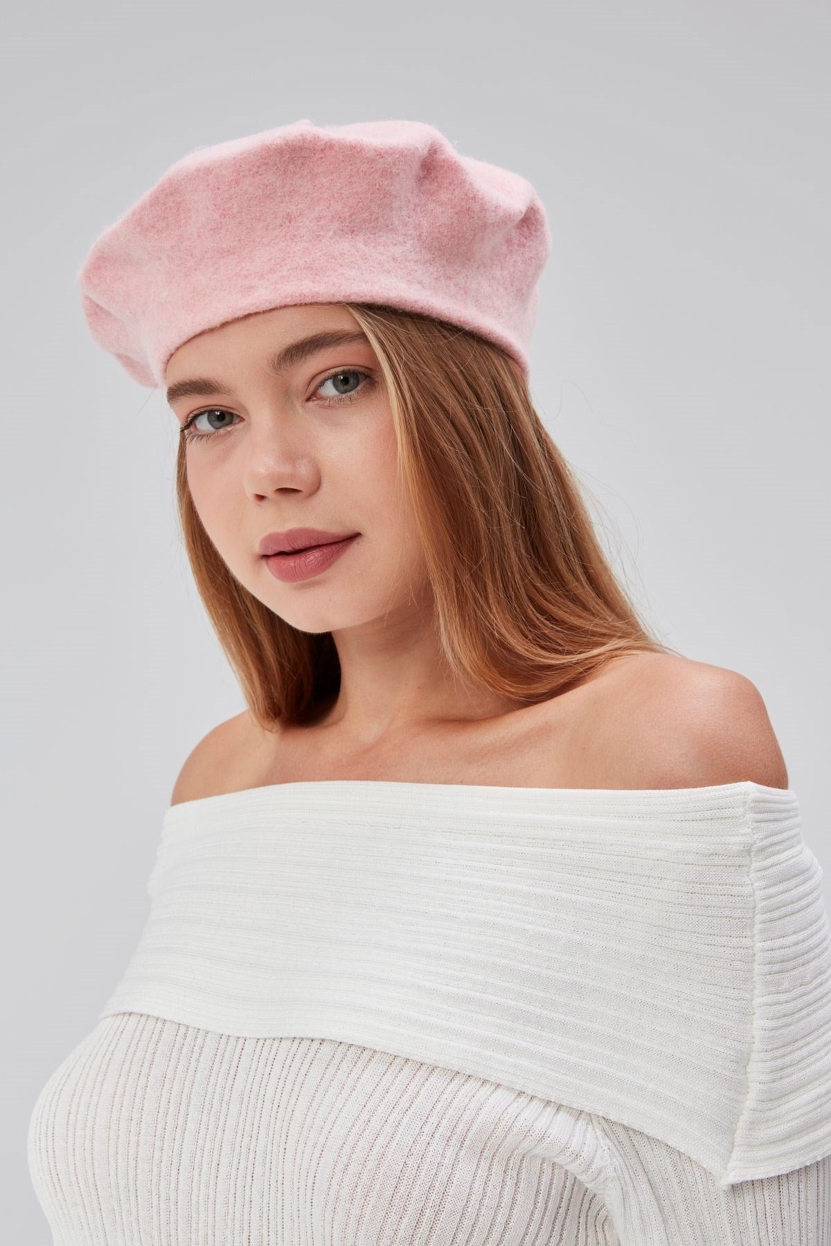 Kep Kadın Sanatçı Ressam Şapkası Klasik Fransız Bere Moda  Sanatçı Şapkası Bere Keçe Fransız Şapka