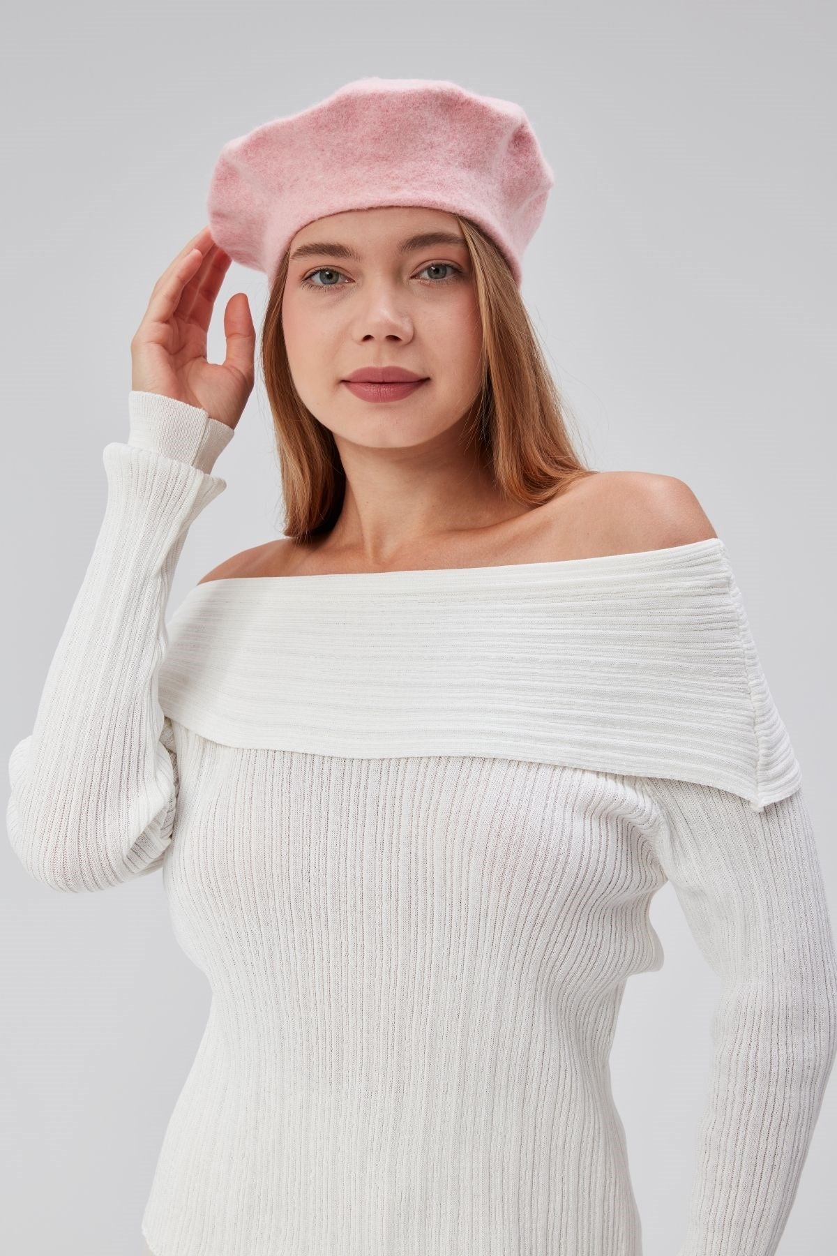 Kep Kadın Sanatçı Ressam Şapkası Klasik Fransız Bere Moda  Sanatçı Şapkası Bere Keçe Fransız Şapka