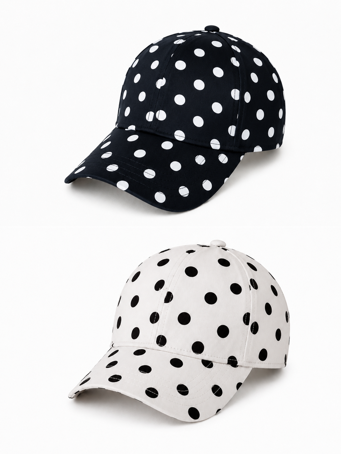 Kadın Yazlık Puantiyeli Unisex Baseball Şapka